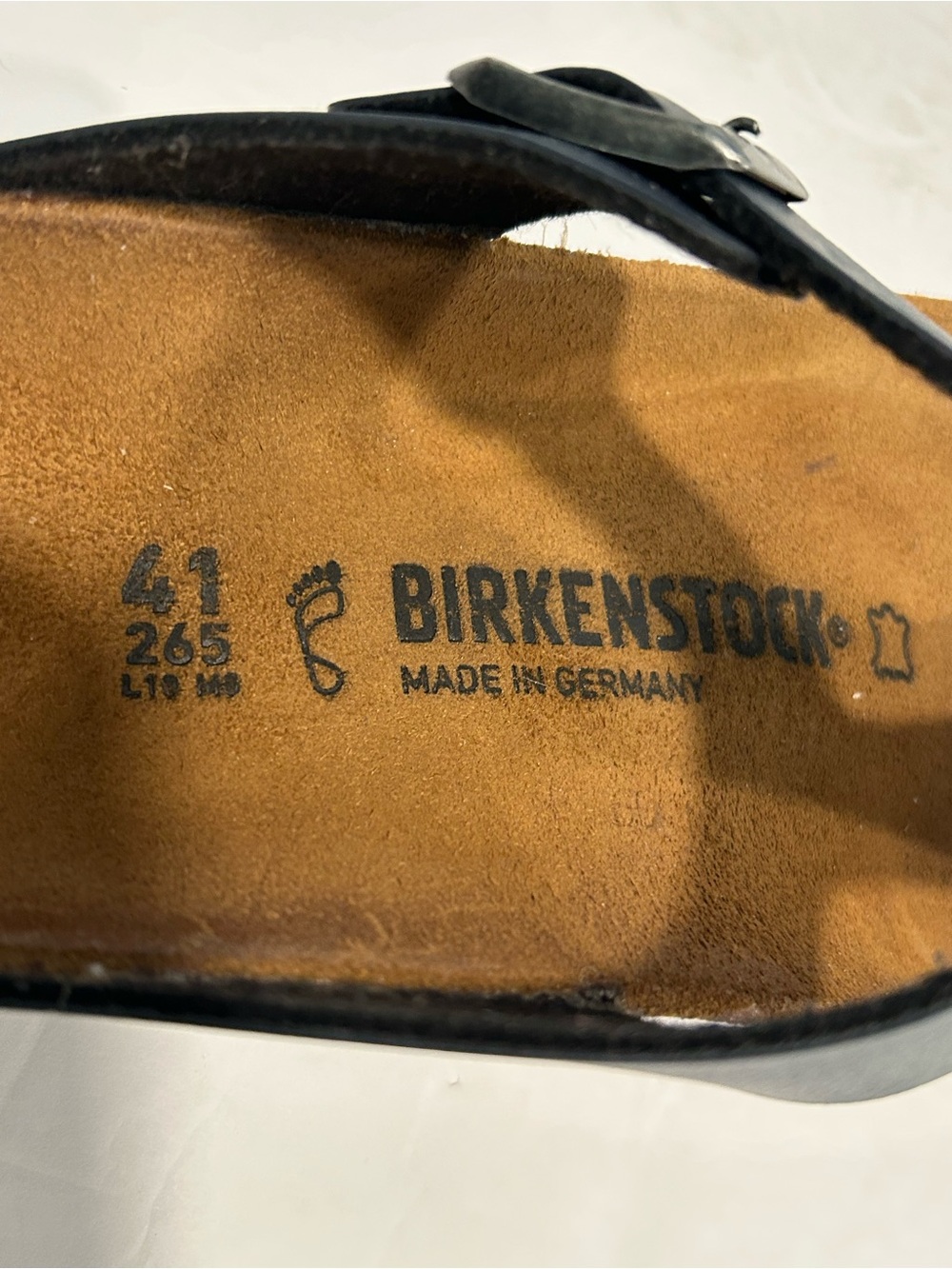 Birkenstock Gizeh Thong Sandals Gunmetal Birko-Flor Cork Footbed EU41 (Women 10) - Picture 12 of 12